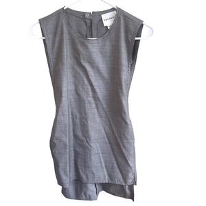 Colovos Grey Virgin Wool‎ Open Side Button Back Vest XS